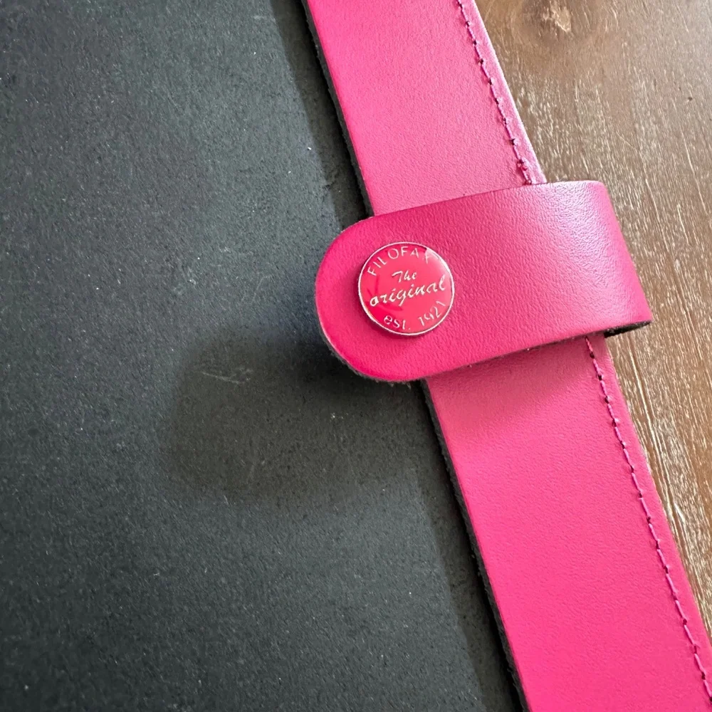 SALE - FILOFAX A4 Leather Folio -Raspberry